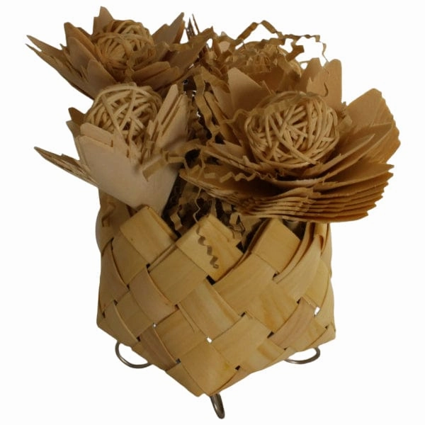 Verdant Blooming Pot Bird Toy