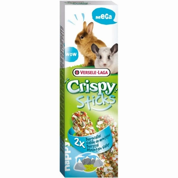Versele-Laga Crispy Megasticks for Rabbits-Chinchillas "Mountain Valley" Flavour