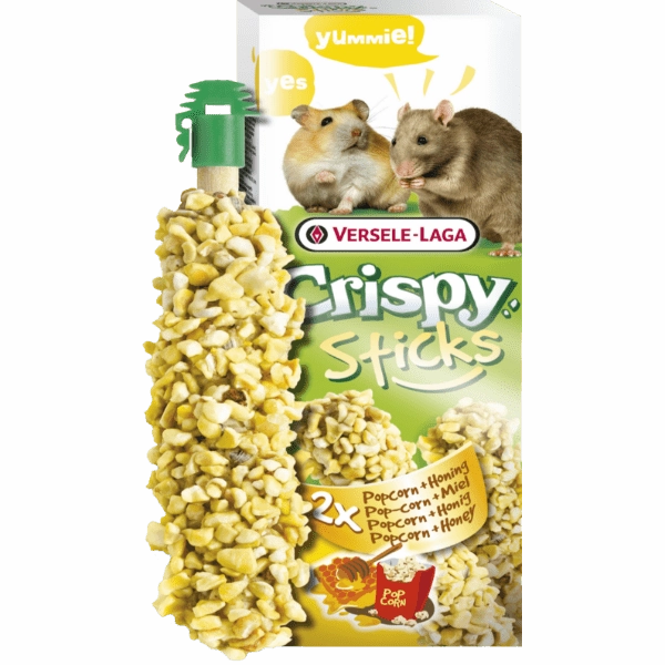 Versele-Laga Crispy Sticks Hamsters-Rats Popcorn & Honey Flavour