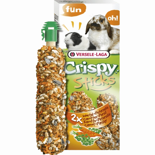 Versele-Laga Crispy Sticks Rabbits-Guinea Pigs Carrot & Parsley Flavour