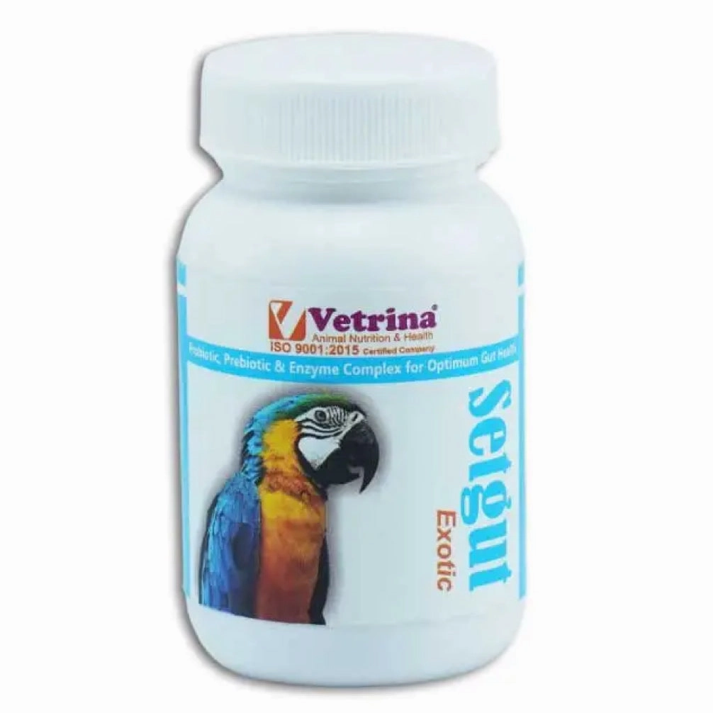 Vetrina Vetrivit Avian Multivitamin Supplements (30ml) and Vetrina Setgut Exotic Powder for Birds (50g) Combo