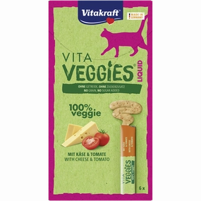 Vitakraft Cat Vita Veggies Liquid Cheese & Tomato 15g x 6 (EXPIRY JUN 2025)