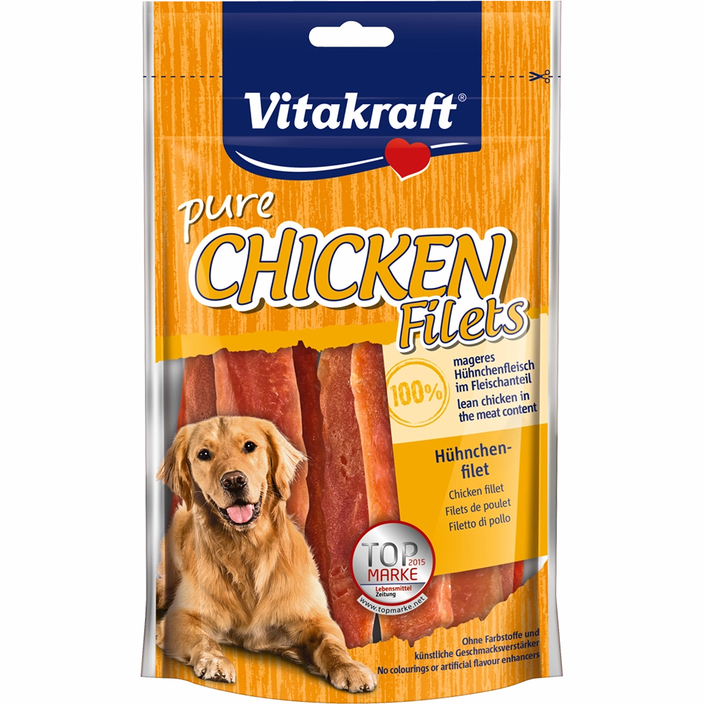 Vitakraft Dog Treats Pure Chicken Fillets 80g
