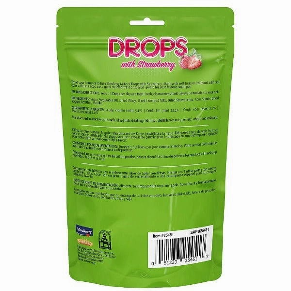 Vitakraft Strawberry Drops Hamster Treats