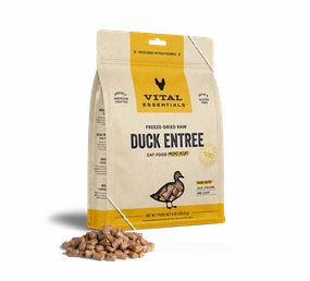 Vital Essentials Duck Entree Mini Nibs Freeze-Dried Raw Cat Food