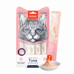 Wanpy Cat Treat Creamy Tuna & Shrimp 70g