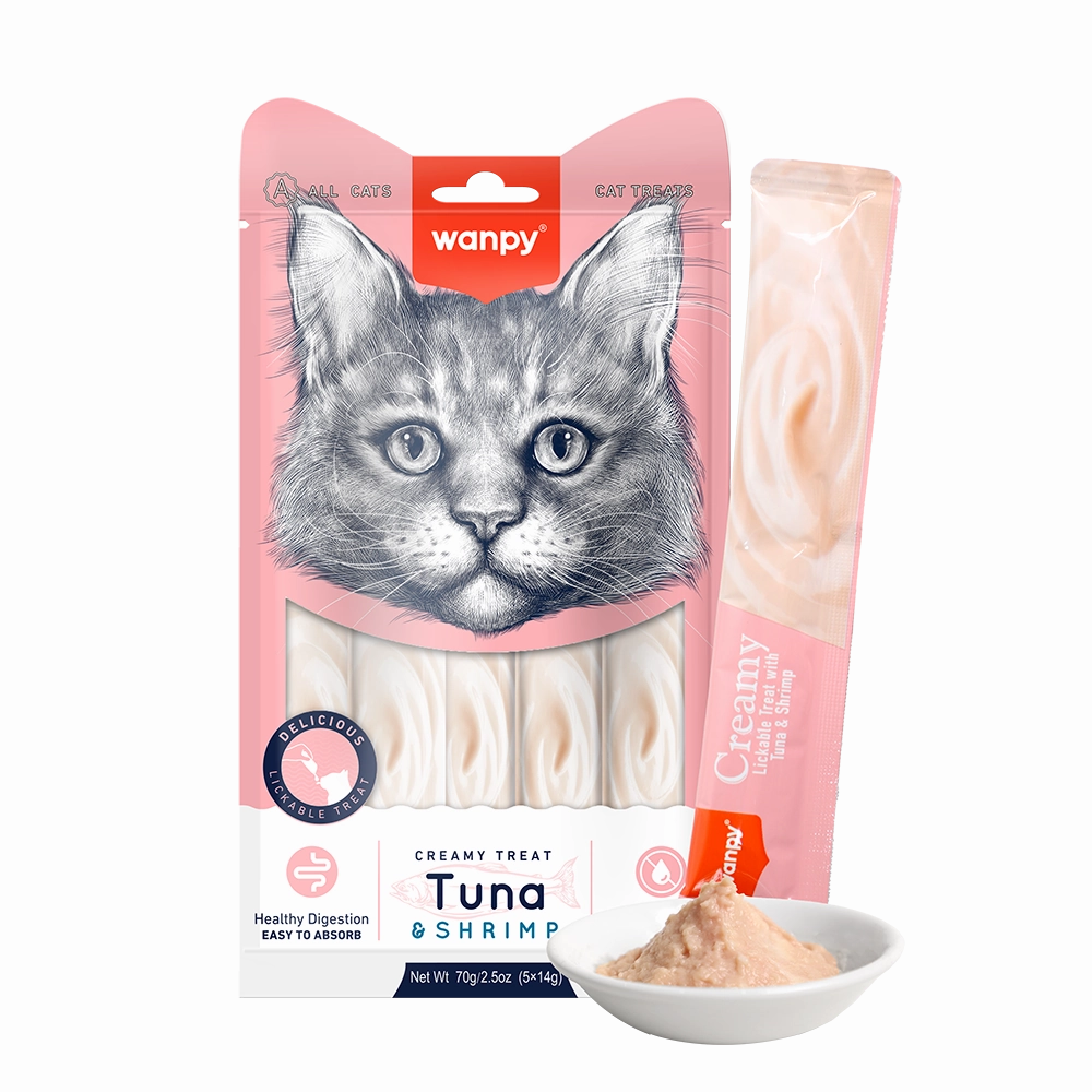Wanpy Cat Treat Creamy Tuna & Shrimp 70g
