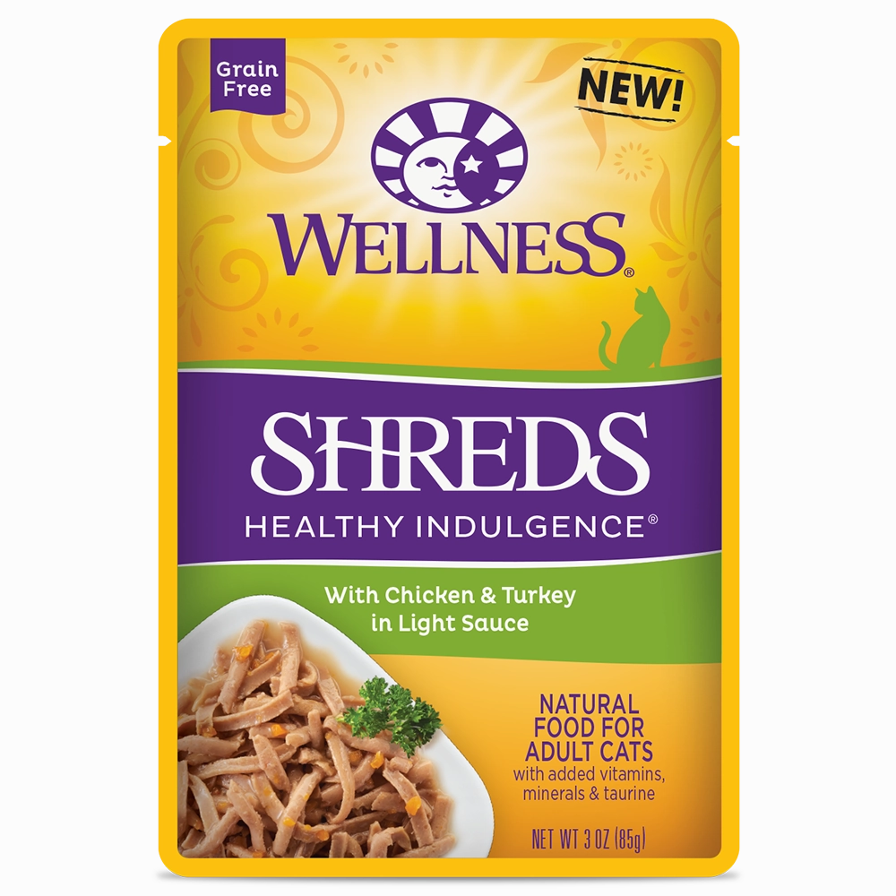 Wellness Cat Healthy Indulgence Shreds - Chicken & Turkey 3oz