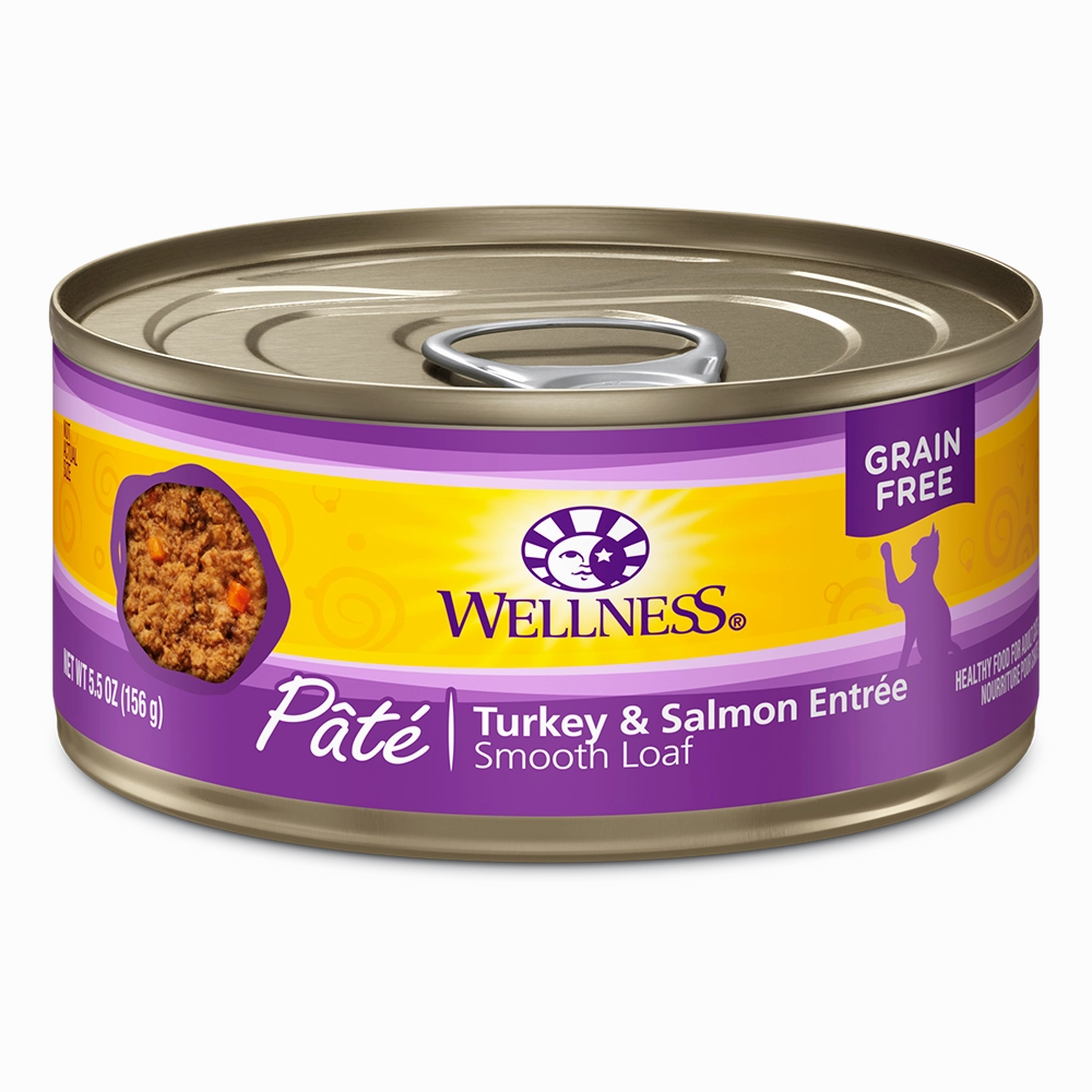 Wellness Cat Pate Turkey & Salmon 5.5oz