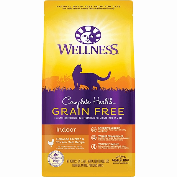 Wellness Complete Health Grain Free Indoor Deboned Chicken Dry Cat Food
