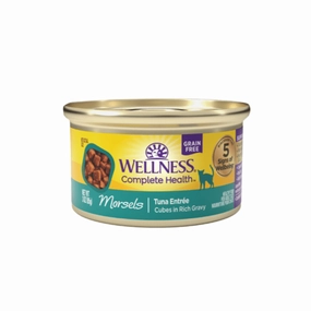 Wellness Complete Health Morsels Tuna Entree in Gravy Canned Cat Food, 3oz