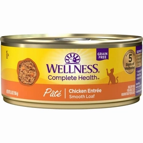Wellness Complete Health Pate Chicken Entree Canned Cat Food, 5.5oz