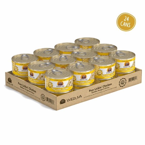 Weruva Paw Lickin' Chicken Recipe in Gravy Canned Cat Food, 3oz