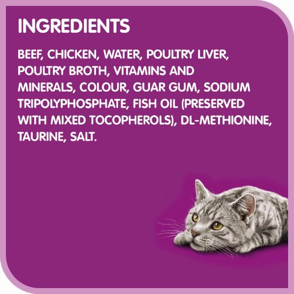 Whiskas Perfect Portions Beef Pt Wet Cat Food