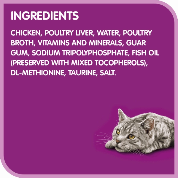 Whiskas Perfect Portions Chicken & Liver Pt Wet Cat Food