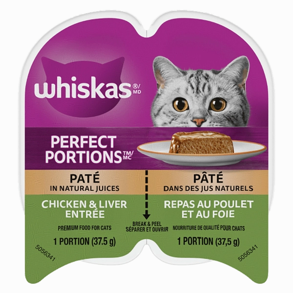 Whiskas Perfect Portions Chicken & Liver Pt Wet Cat Food