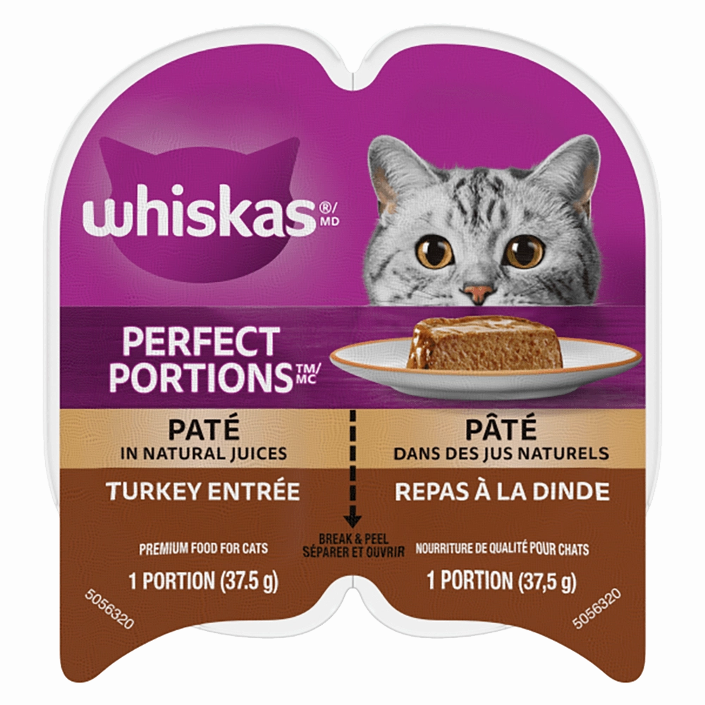 Whiskas Perfect Portions Turkey Pt Wet Cat Food