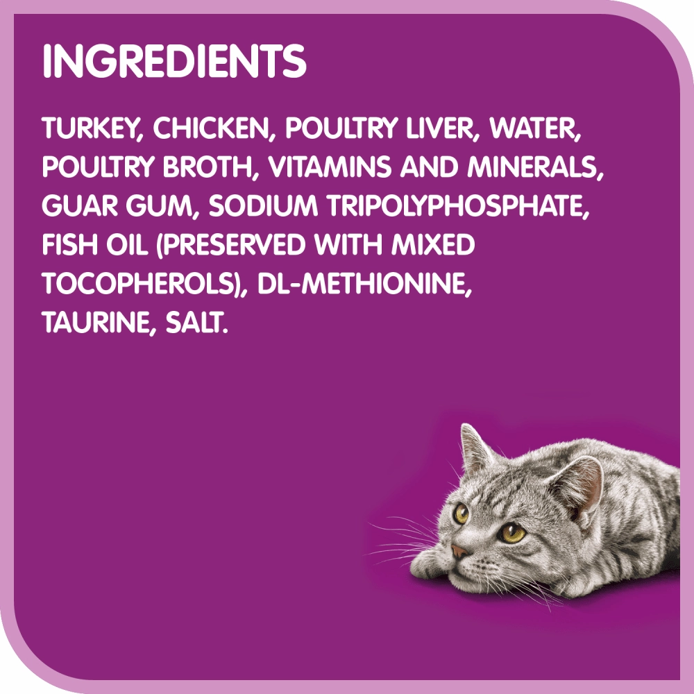 Whiskas Perfect Portions Turkey Pt Wet Cat Food