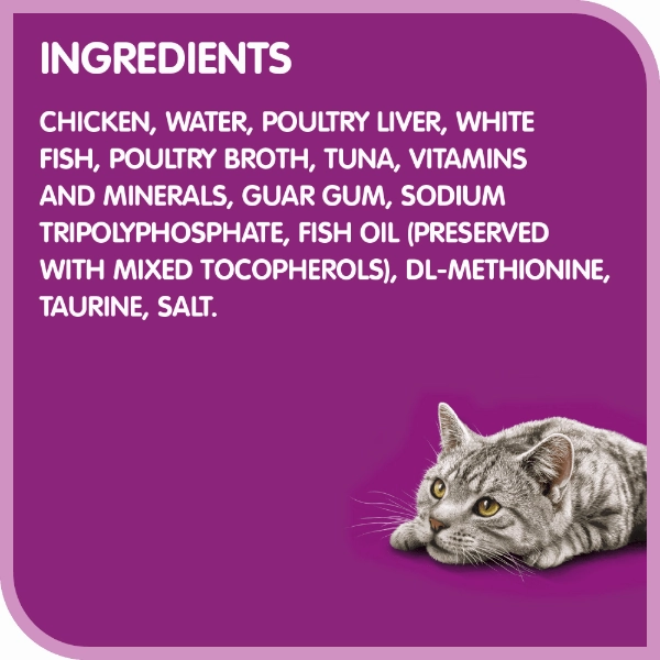 Whiskas Perfect Portions Whitefish & Tuna Pt Wet Cat Food