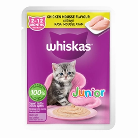 Whiskas Pouch Junior Chicken Mousse 80g