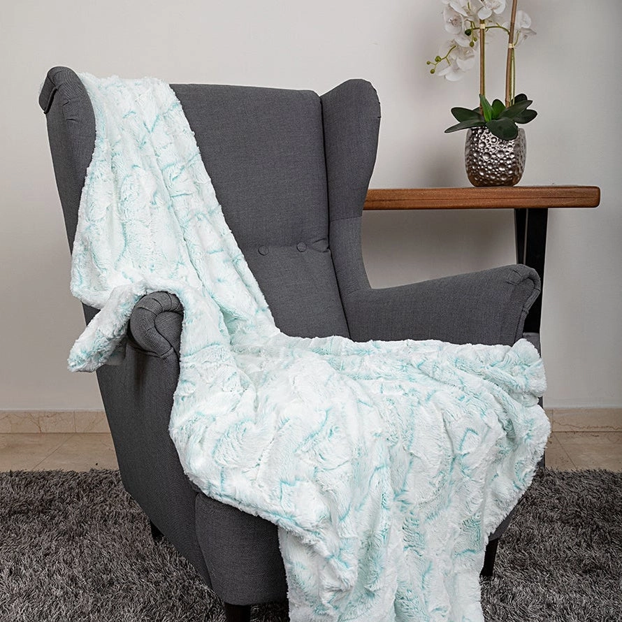 Whisper Dog Blanket Aqua