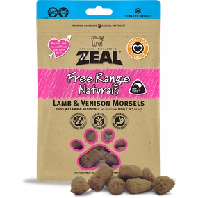 Zeal Free Range Naturals Lamb & Venison Morsels 100g