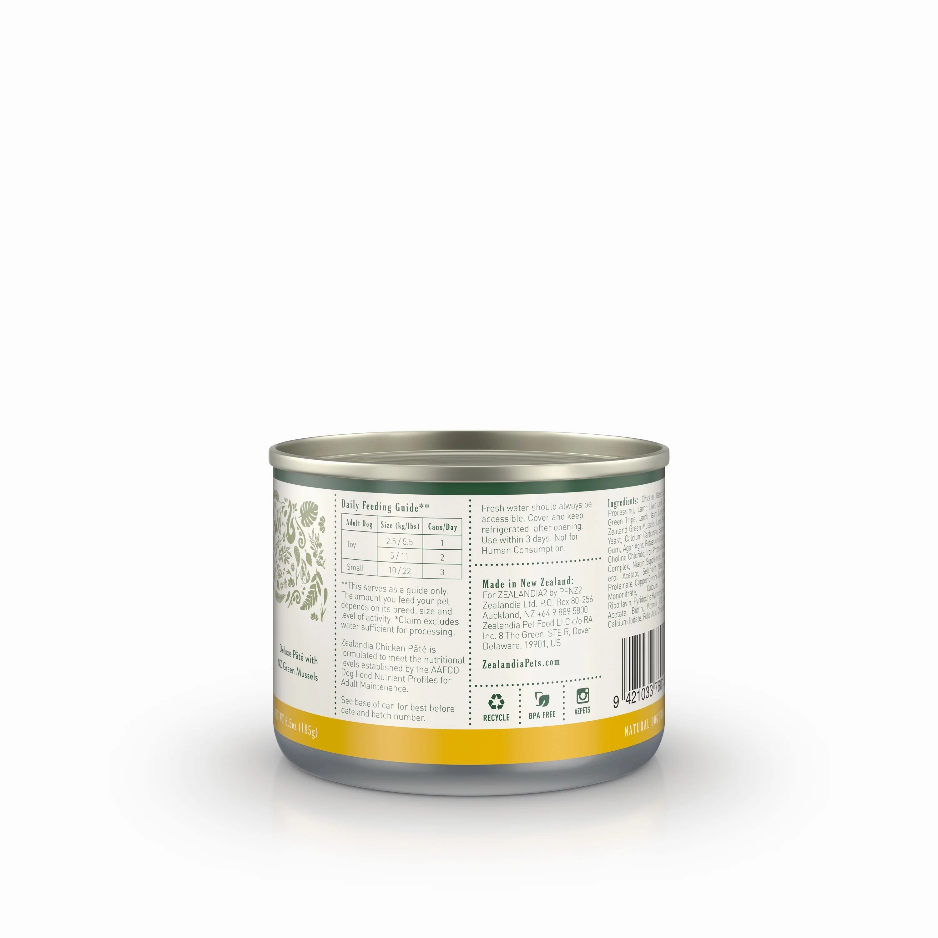 Zealandia Adult Dog Wet Food - Chicken Pate