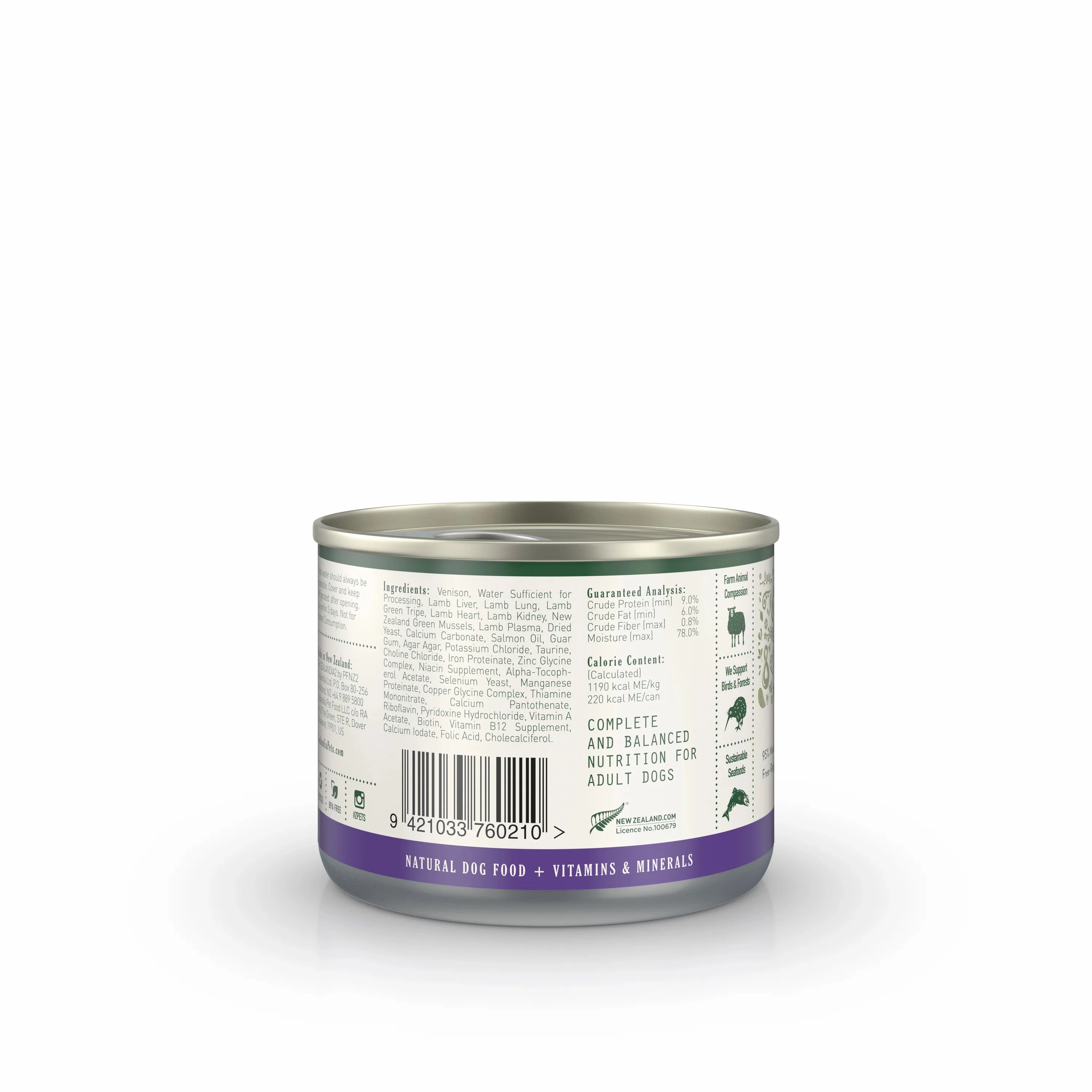 Zealandia Adult Dog Wet Food - Venison Pate