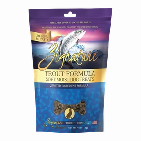 Zignature Dog Treats Soft Moist Trout Formula 113g
