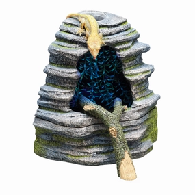 Zilla Spring Cave Dcor with Blue LED Rain Chamber One Size