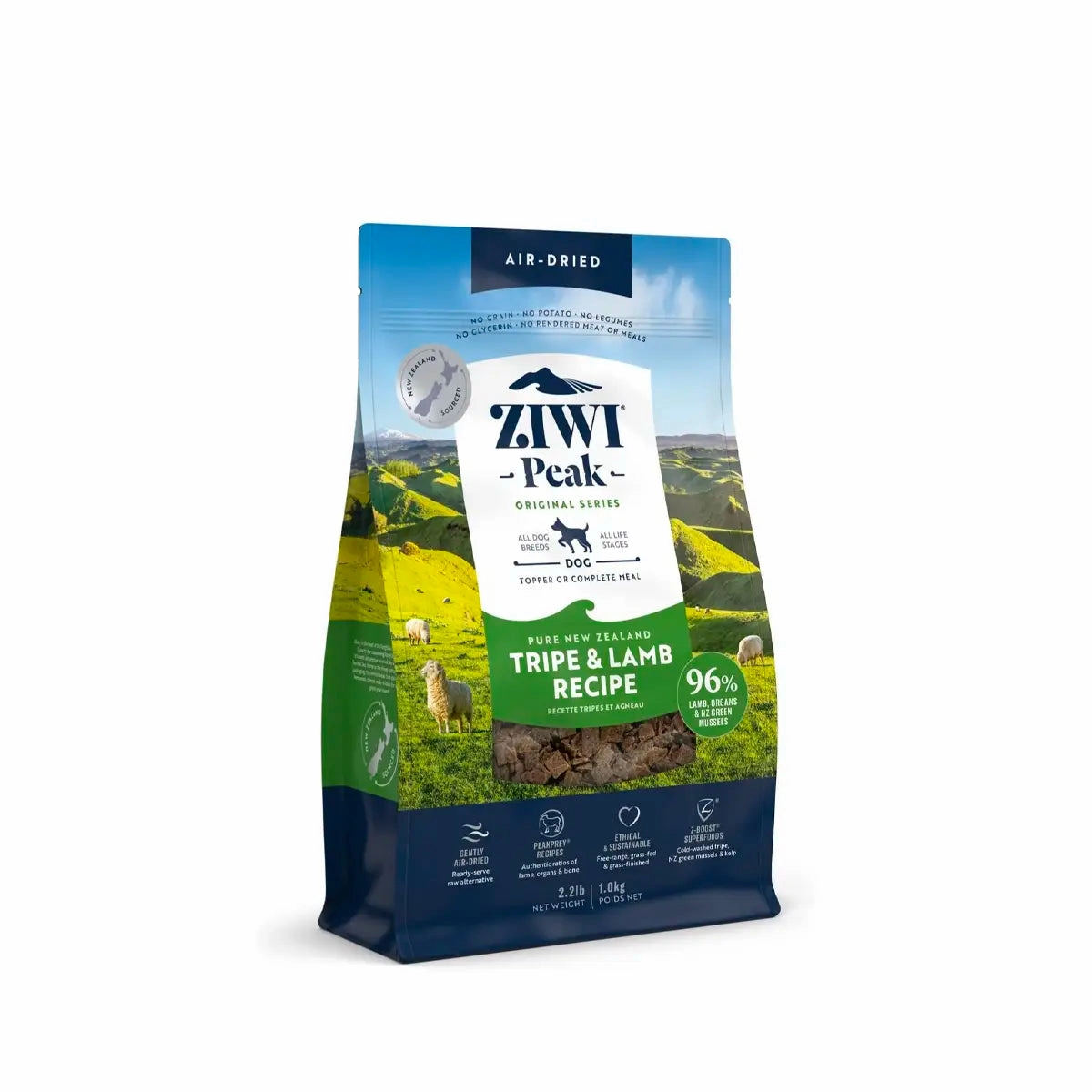 ZiwiPeak Air-Dried Dog Food - Tripe & Lamb