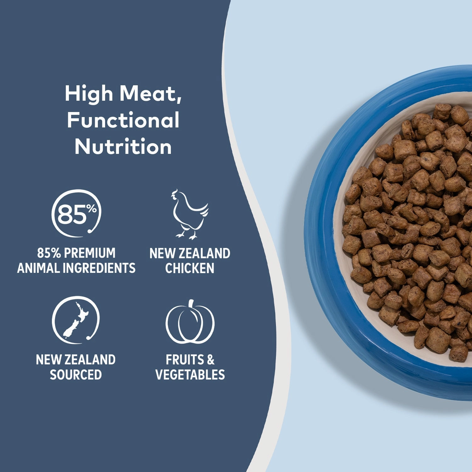 ZiwiPeak Steam & Dried Dog Food - Cage-Free Chicken with Orchard Fruits Recipe