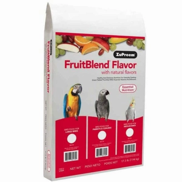 ZuPreem FruitBlend Flavor Bird Food, Large