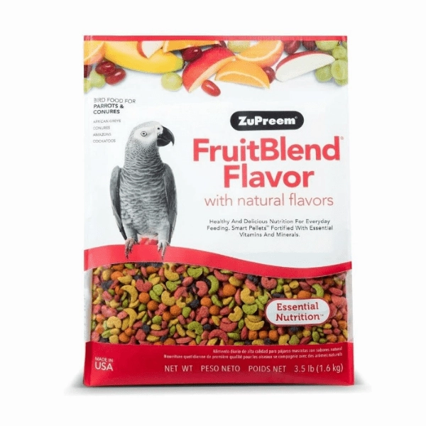 ZuPreem FruitBlend Flavor Bird Food, Parrots & Conures