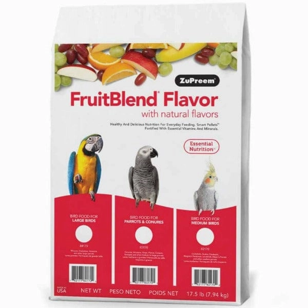 ZuPreem FruitBlend Flavor Bird Food, Parrots & Conures
