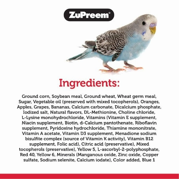 ZuPreem FruitBlend Flavor Bird Food, Small