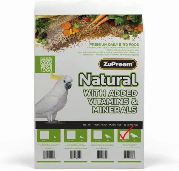 ZuPreem Natural Bird Food, Large