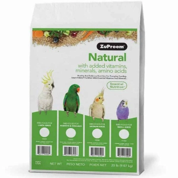 ZuPreem Natural Bird Food, Parrots & Conures