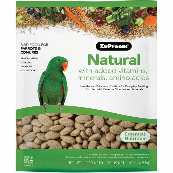 ZuPreem Natural Bird Food, Parrots & Conures