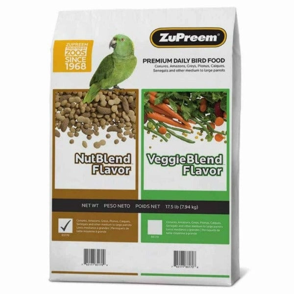 ZuPreem NutBlend Bird Food, Parrots & Conures