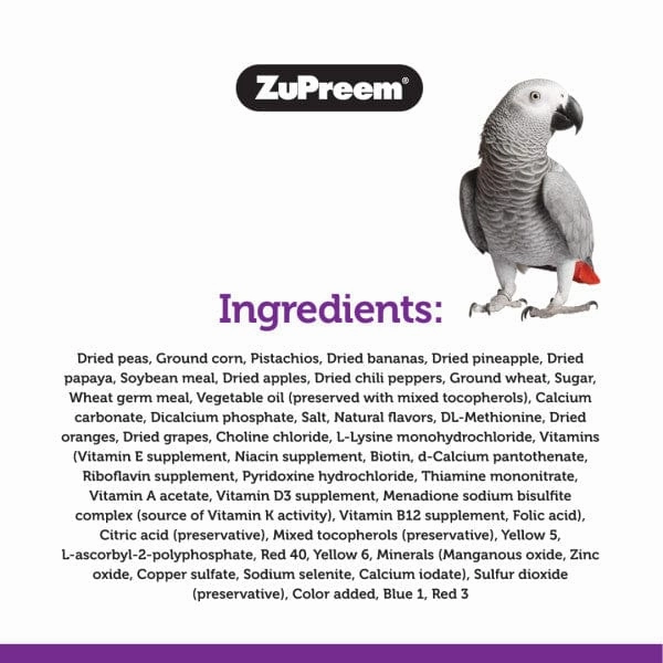 ZuPreem Pure Fun Bird Food, Parrots & Conures