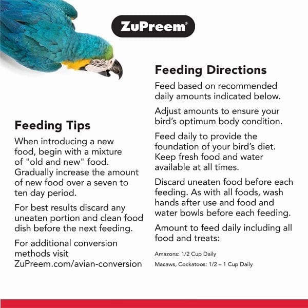 ZuPreem Smart Selects Bird Food, Large