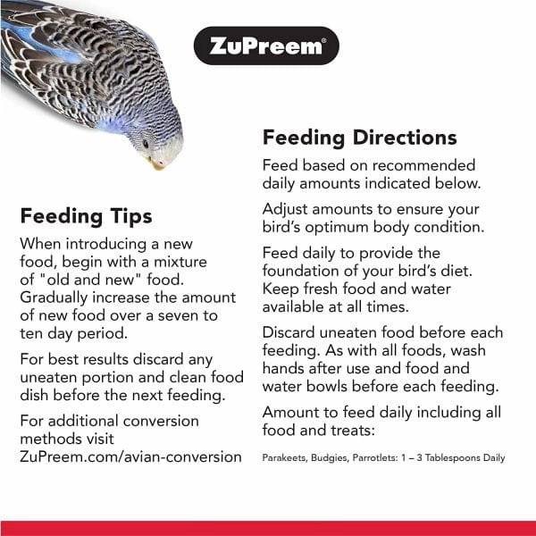 ZuPreem Smart Selects Bird Food, Small